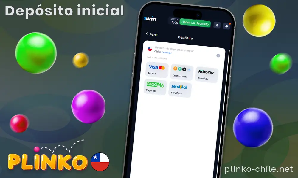 Haz un depósito para jugar a Plinko