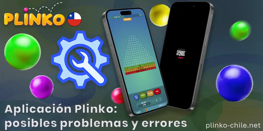 ¿Cuáles son los posibles problemas y errores de la aplicación Plinko?