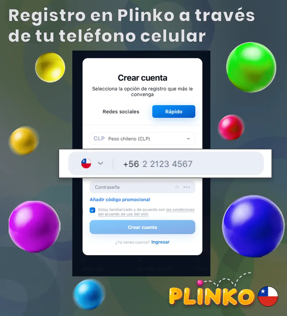 ¿Cómo me registro en Plinko con mi número de teléfono?