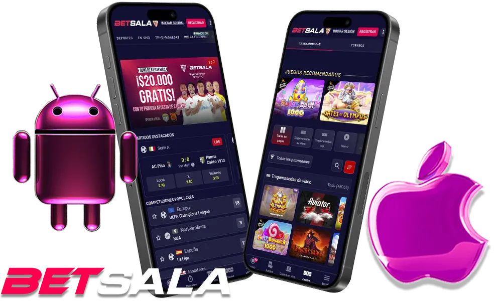 Aplicación móvil Betsala: descárguela en Android e iOS en Chile